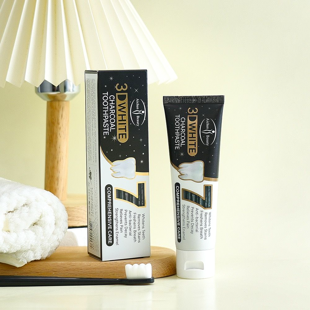 Aichun Beauty 3D White Charcoal Toothpaste - 100g