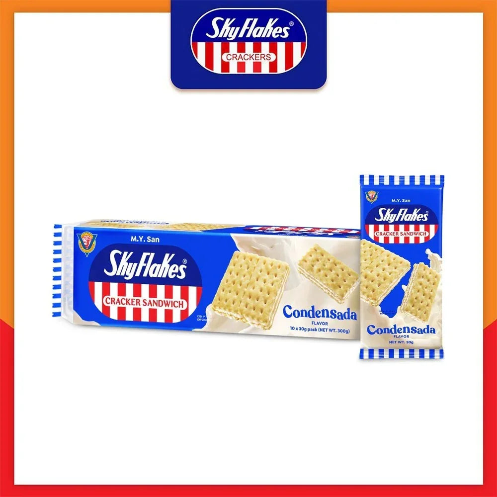 Skyflakes Cracker Sandwich Condensada 30g x 10's (1+1) Offer