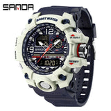 SANDA Unisex Analog-Digital Sports LED Watch - #3353