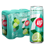 7up Lemon Mint Mojito Can - 250ml (Pack of 6)