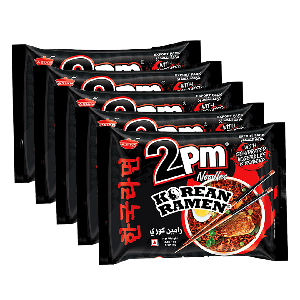 2PM Korean Ramen Instant Noodles - 5Pcs × 100g