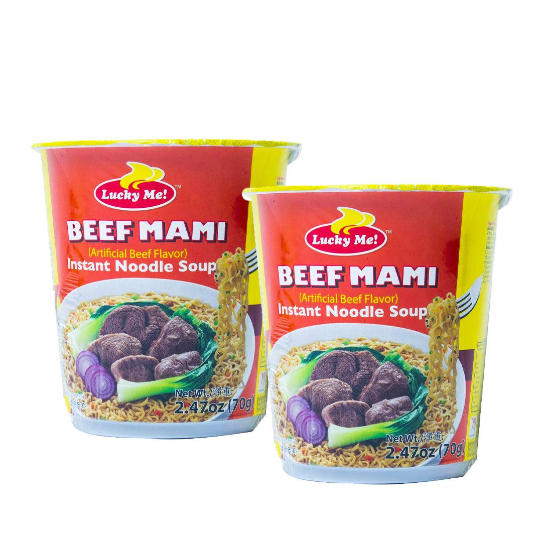 Lucky Me Beef Mami Cup Noodles 70gm (1+1) Offer