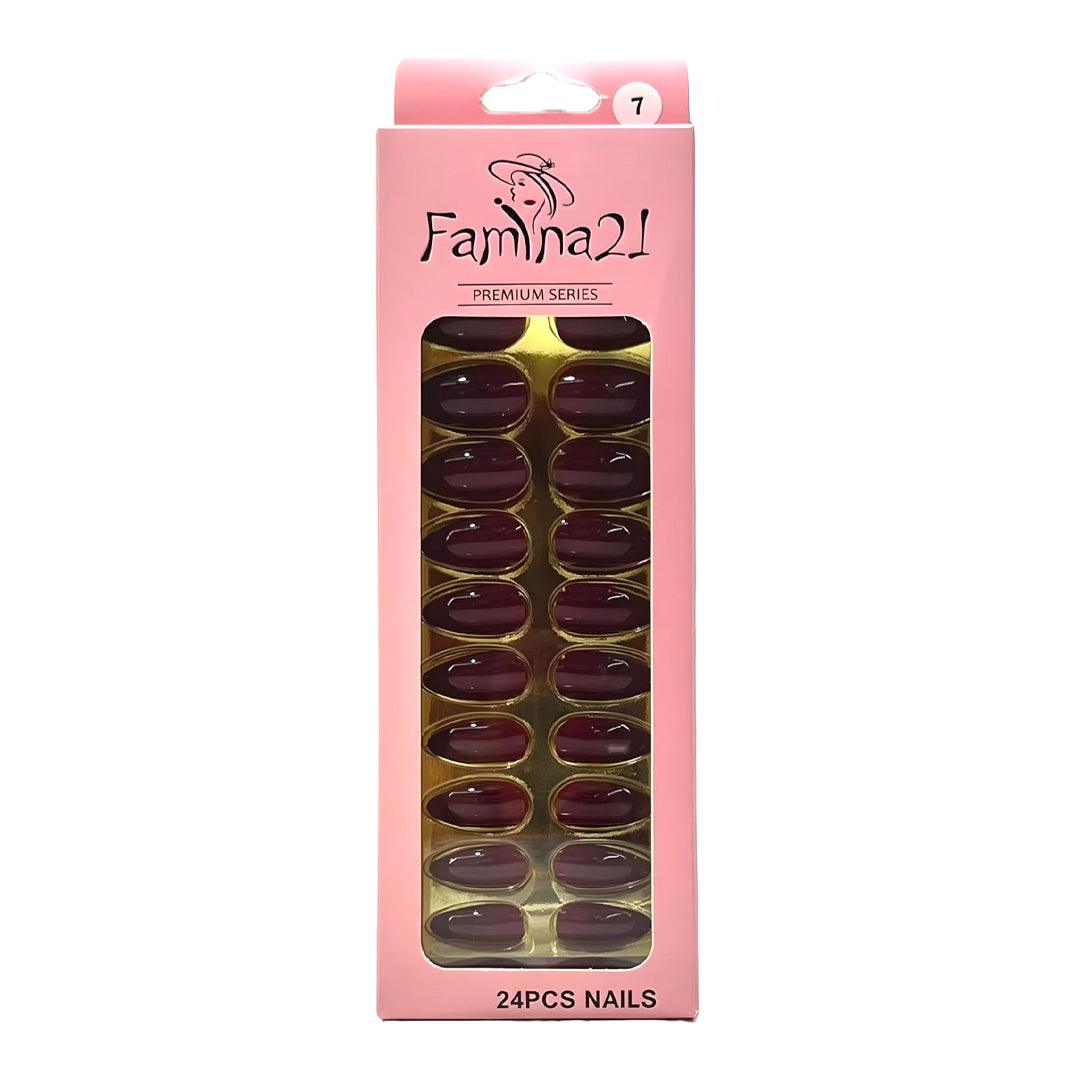 Famina21 Premium Fake Nails 24 Pcs #7