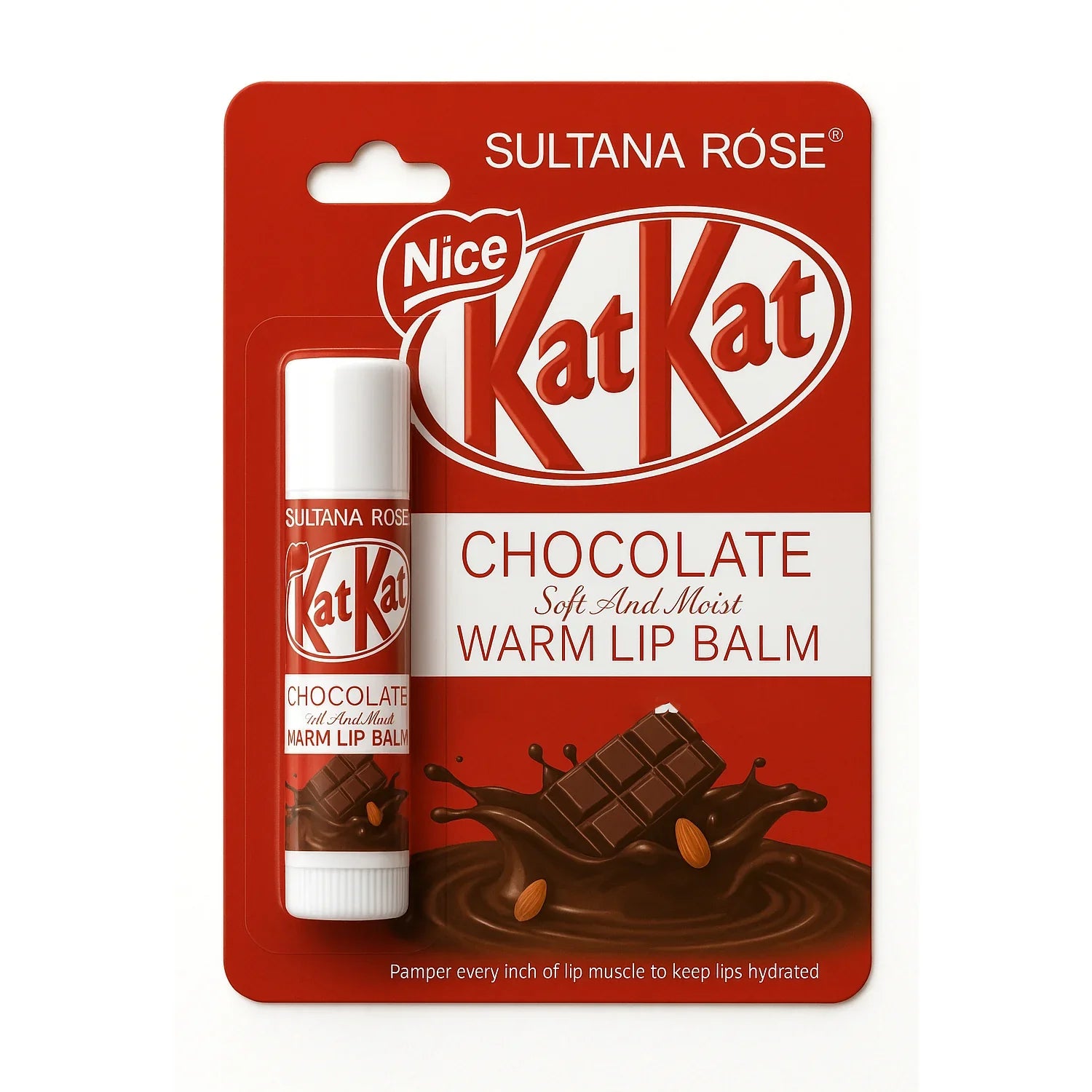 Sultana Rose Kat Kat Chocolate Warm Lip Balm - 4.8g