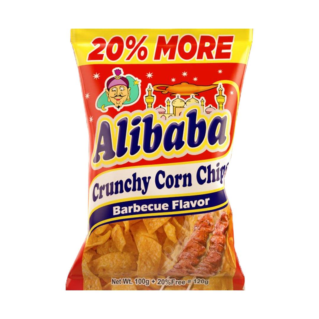 Alibaba Crunchy Corn Chips Barbecue Flavor - 120g