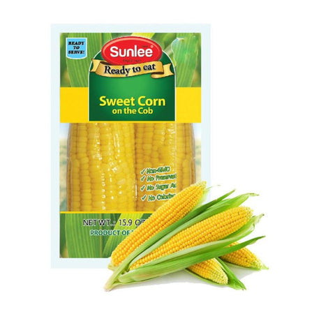 Sunlee Ready To Eat Sweet Corn Cob - 450g
