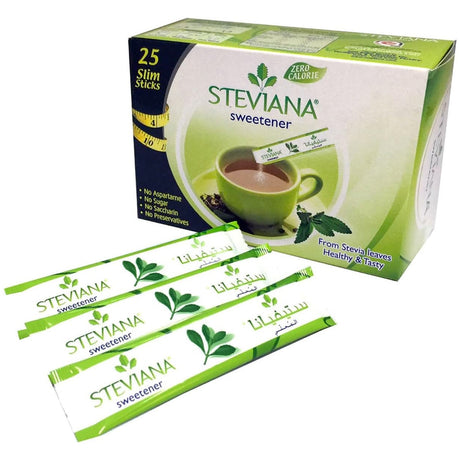 Steviana Sweetener From Stevia Leaves - 25 Sticks