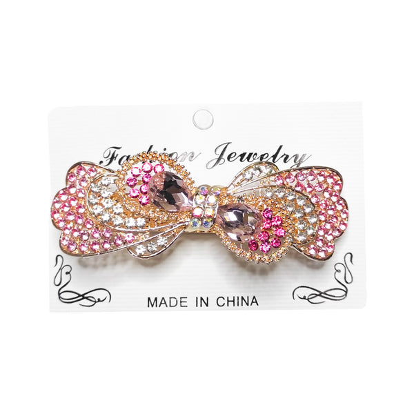 Golden Jewelry Shining Stone Hair Clip - FJ-2