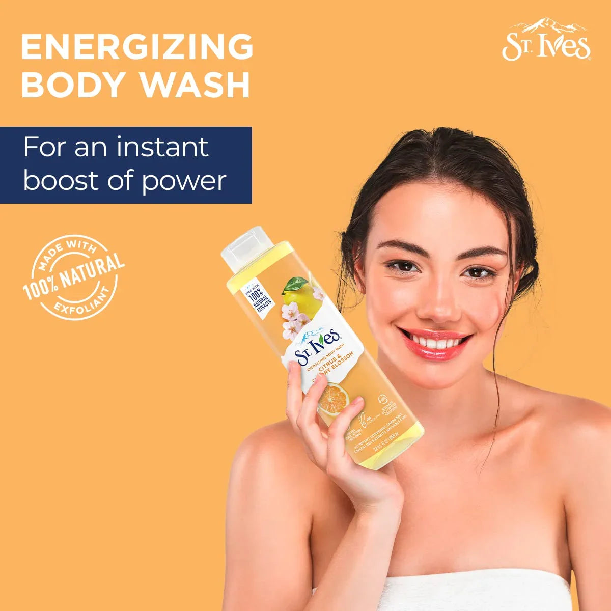 St Ives Citrus & Cherry Blossom Body Wash - 650ml