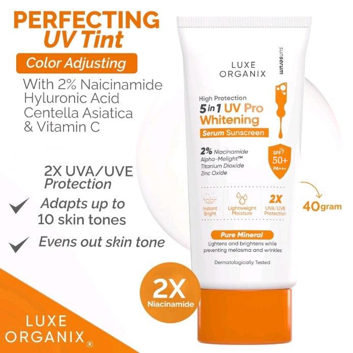 Luxe Organix 5in1 UV Pro Brightening Serum Sunscreen SPF 50+ PA+++ - 40g