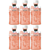 Uglobe Peach Juice Drink With Chew Nata De Coco - 320ml X 6 Pcs