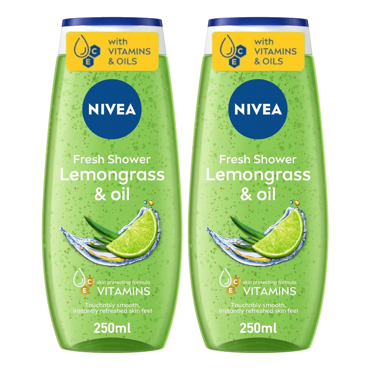 Nivea Fresh Shower Lemongrass & Oil - 250ml (1+1) Offer
