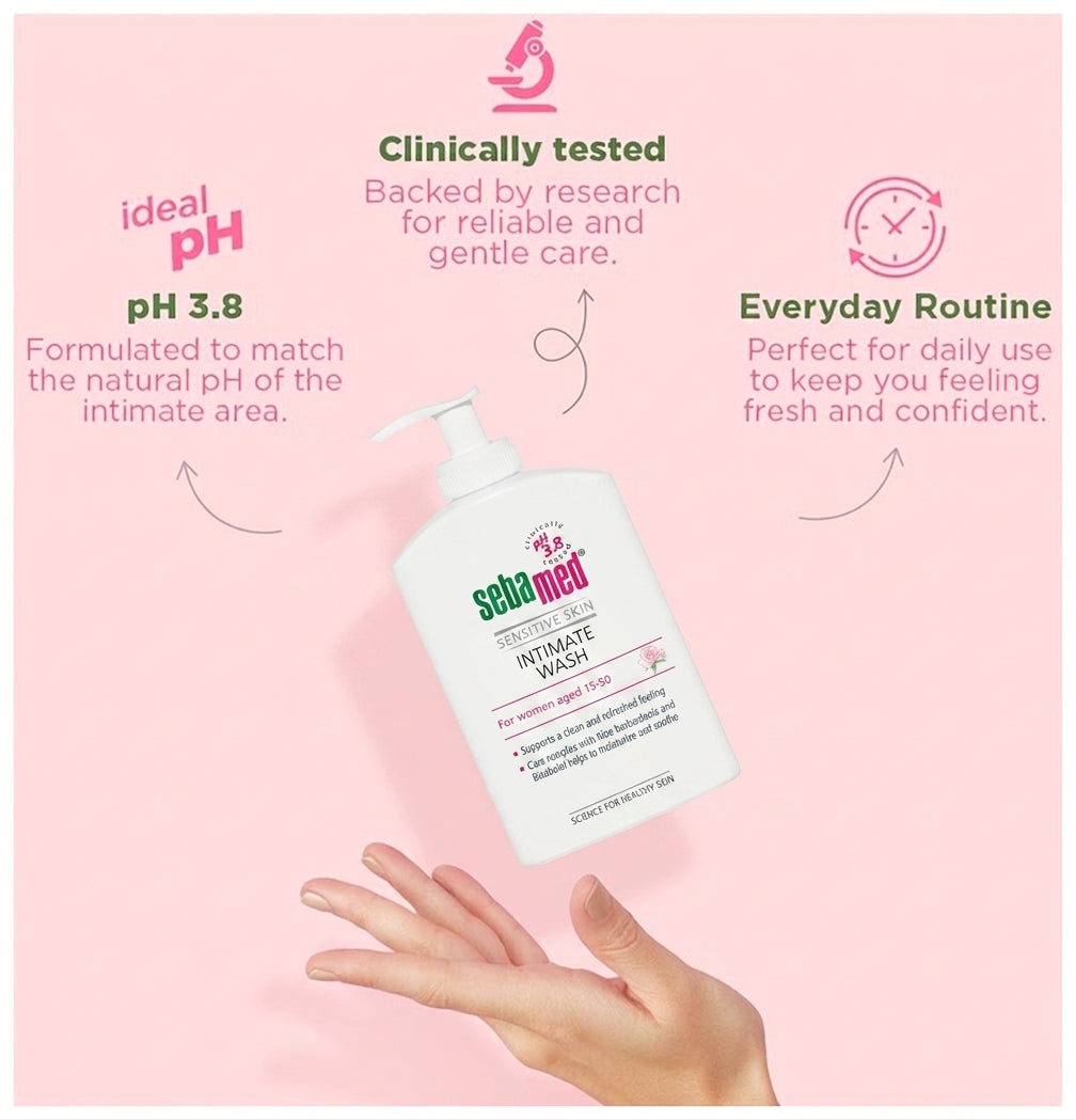 Sebamed Sensitive Skin Intimate Wash PH 3.8 - 200ml (Germany)