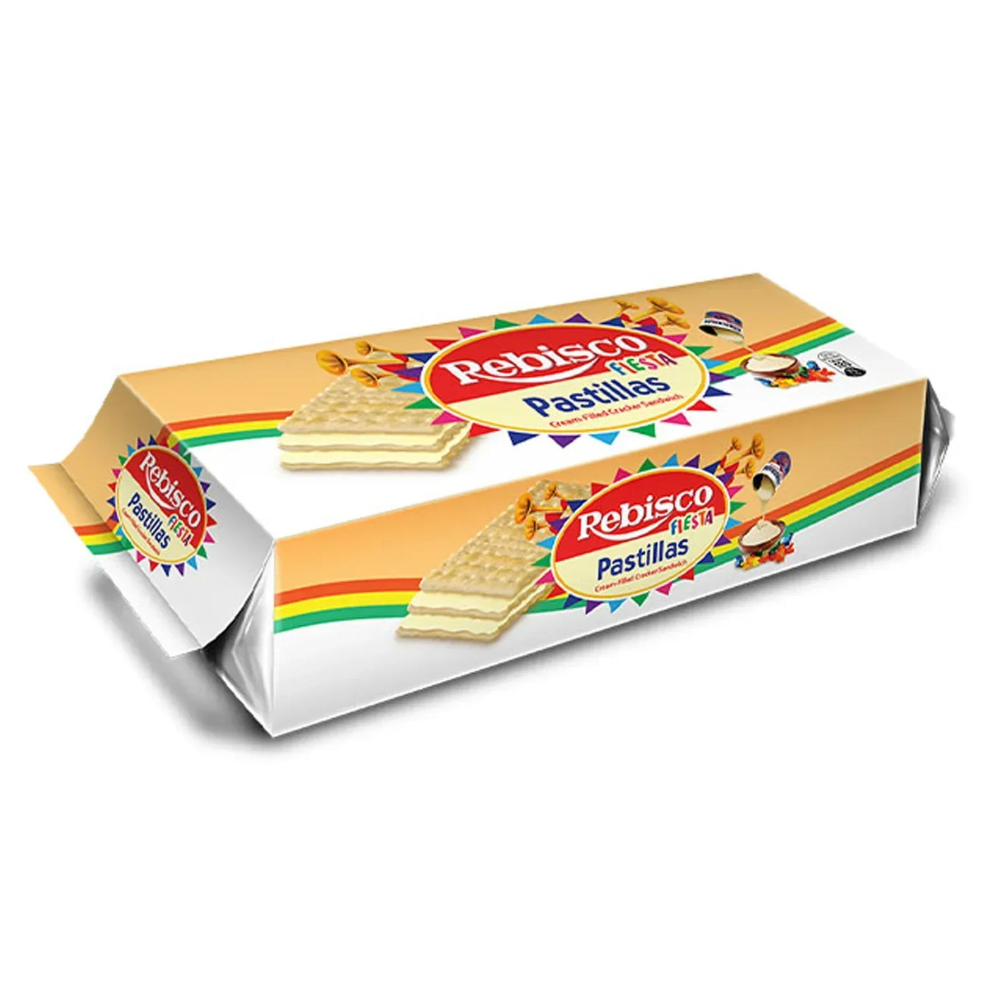 Rebisco Fiesta Pastillas Cream-Filled Cracker Sandwich - 320g
