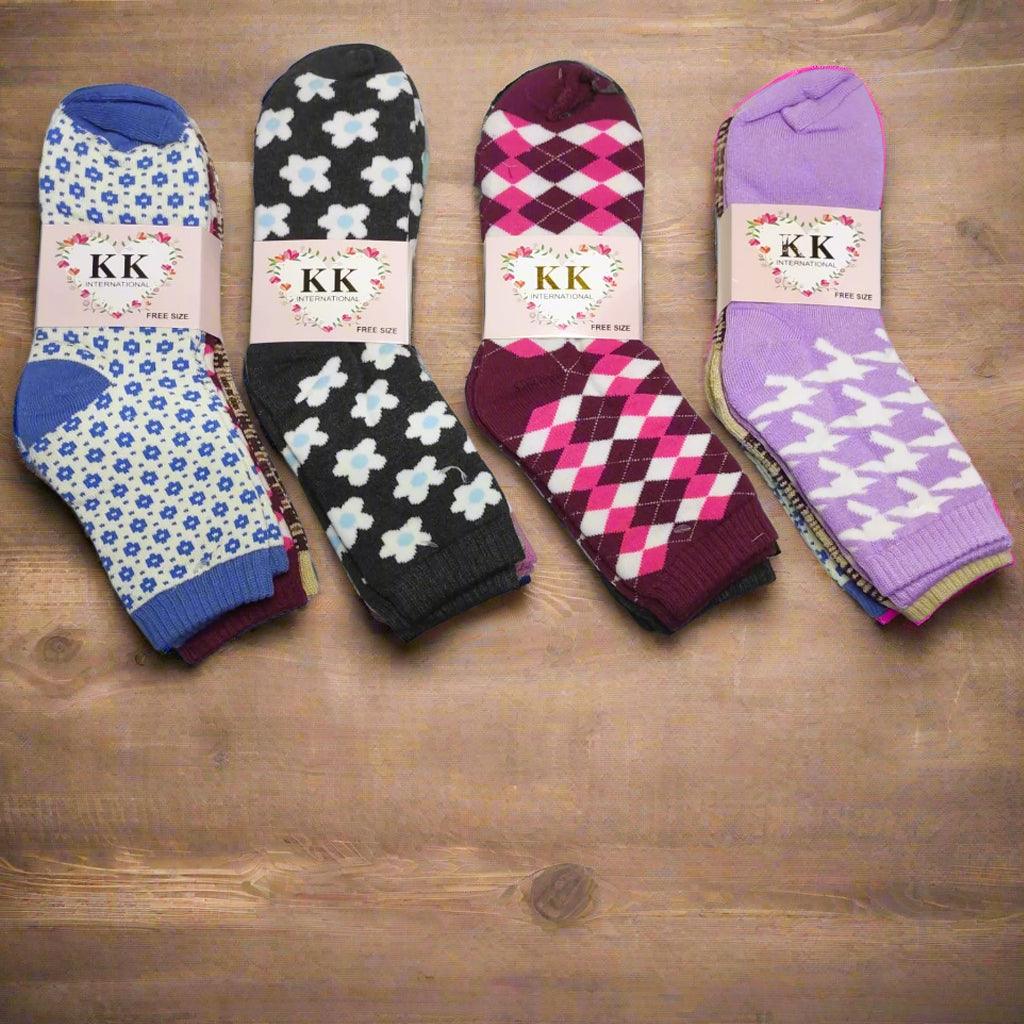 Premium Quality Breathable Warm Cotton Socks 3 Pairs MQ-075