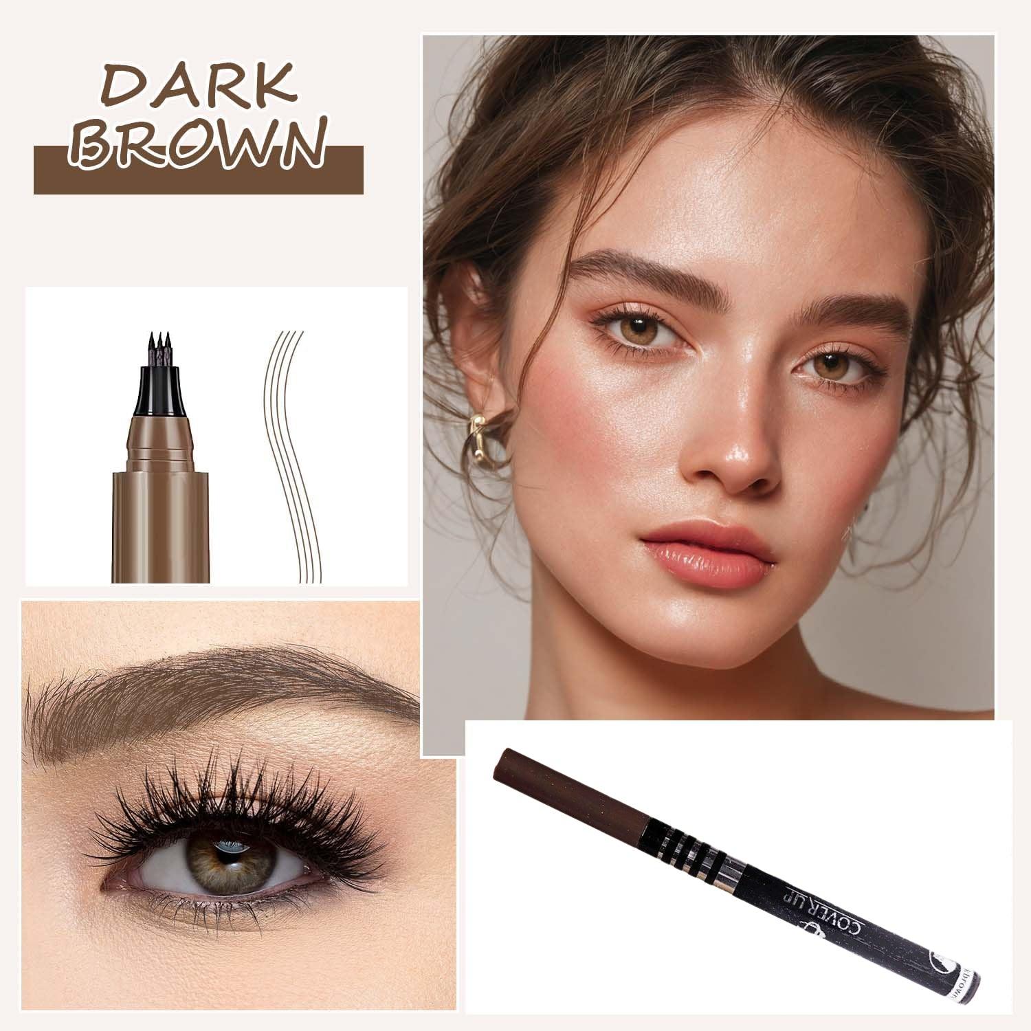 Cover Up Eyebrow Tattoo - Dark Brown