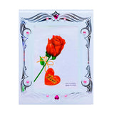 White Pearl Design Glass Photo Frame (13CM×8CM) - PF7