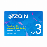Zain Prepaid Recharge Card 3KD