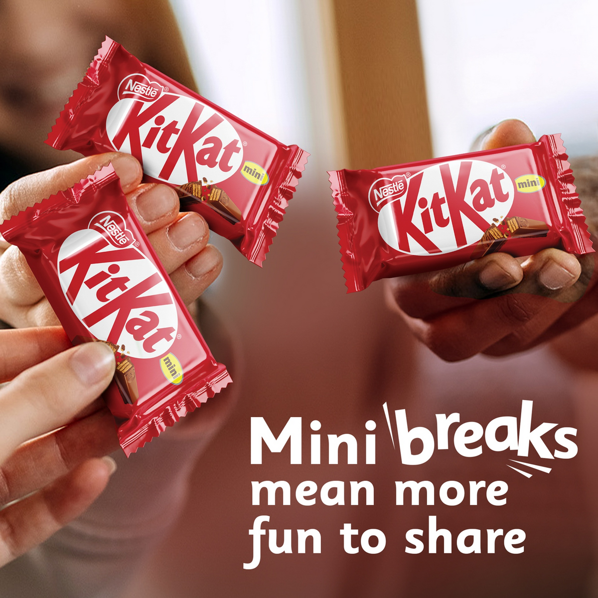 Nestle KitKat Mini Breaks Chocolate Bars - 17Pcs × 13.5g (229.5g)