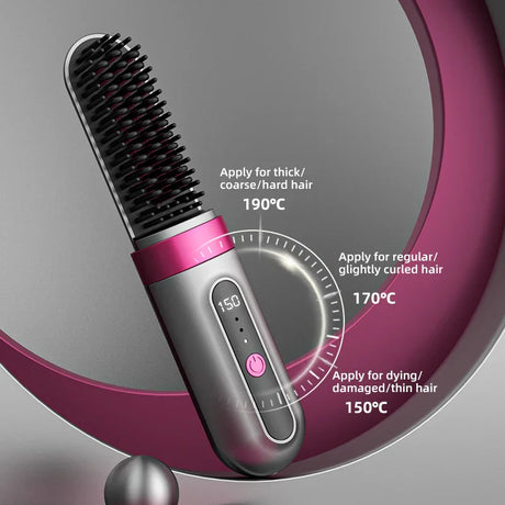 مشط تمليس الشعر اللاسلكي الاحترافي BS-505