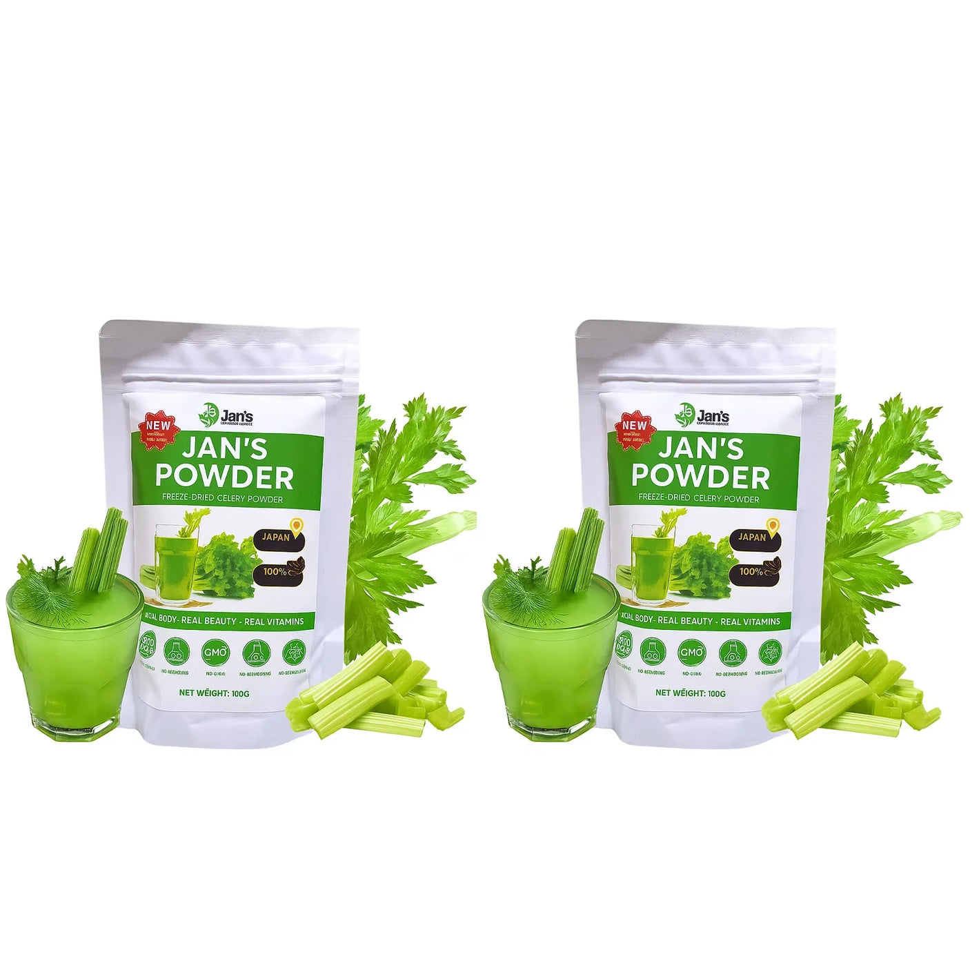 Jan's Freeze-Dried Celery Powder - 100g (Buy 1 Get 1 Free)