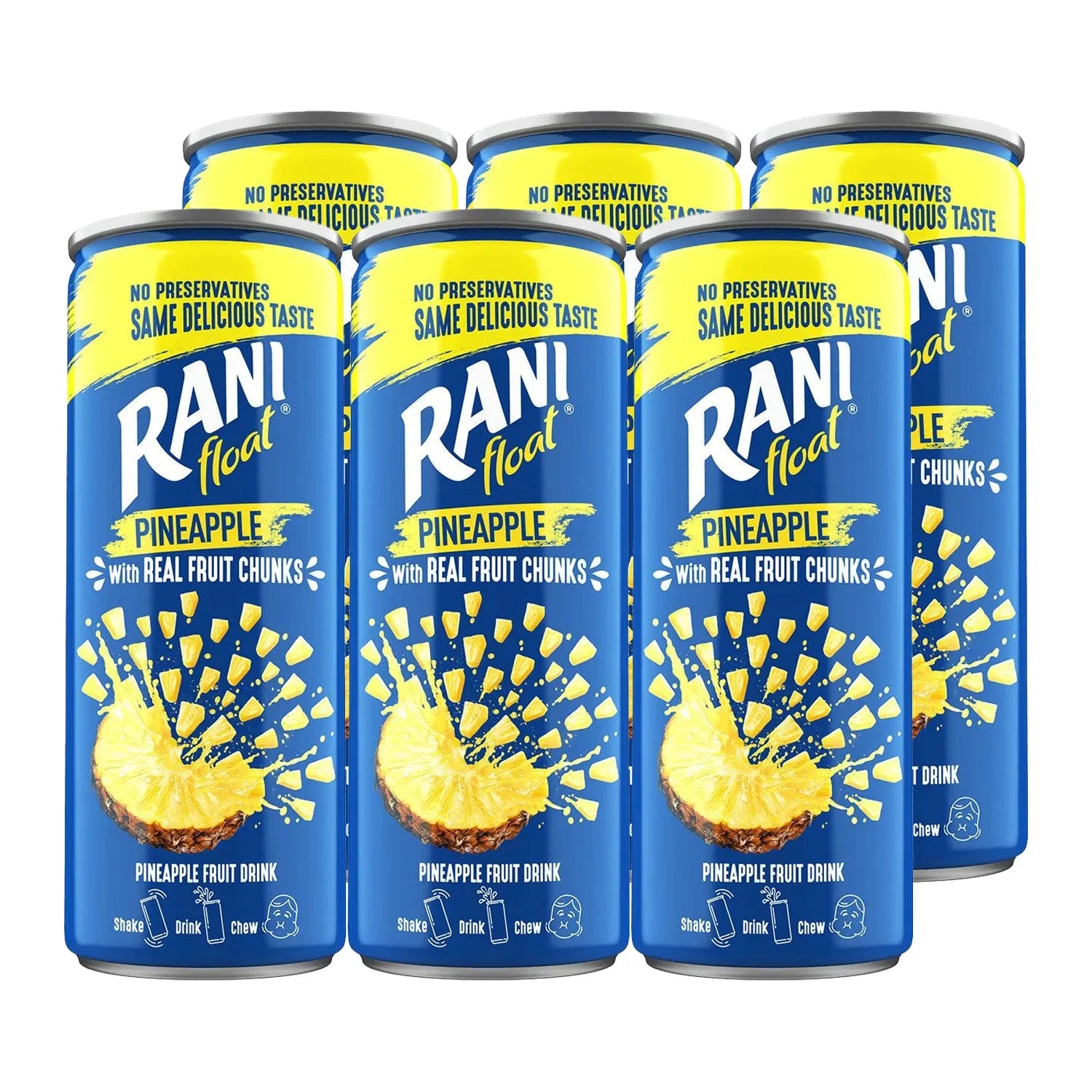 Rani Float Pineapple Fruit Drink - 240ml × 6 Pcs (Offer)