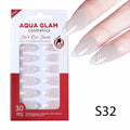 Aqua Glam Nails - Stick On Nails (S Series) - 30 Pcs - S32