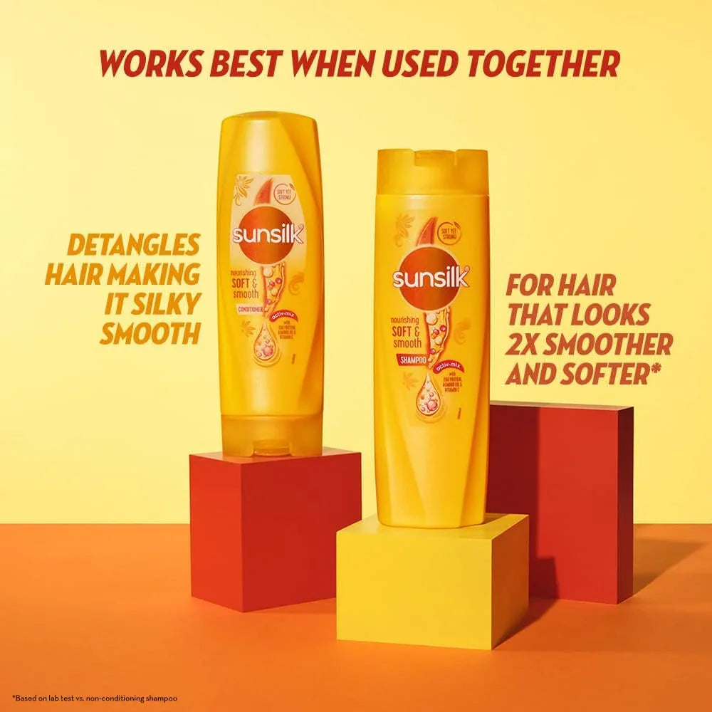Sunsilk Soft & Smooth Shampoo + Conditioner - 350ml+300ml