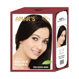 Amar's Herbal Henna Hair Color Super Brown - 6 Pcs × 10g