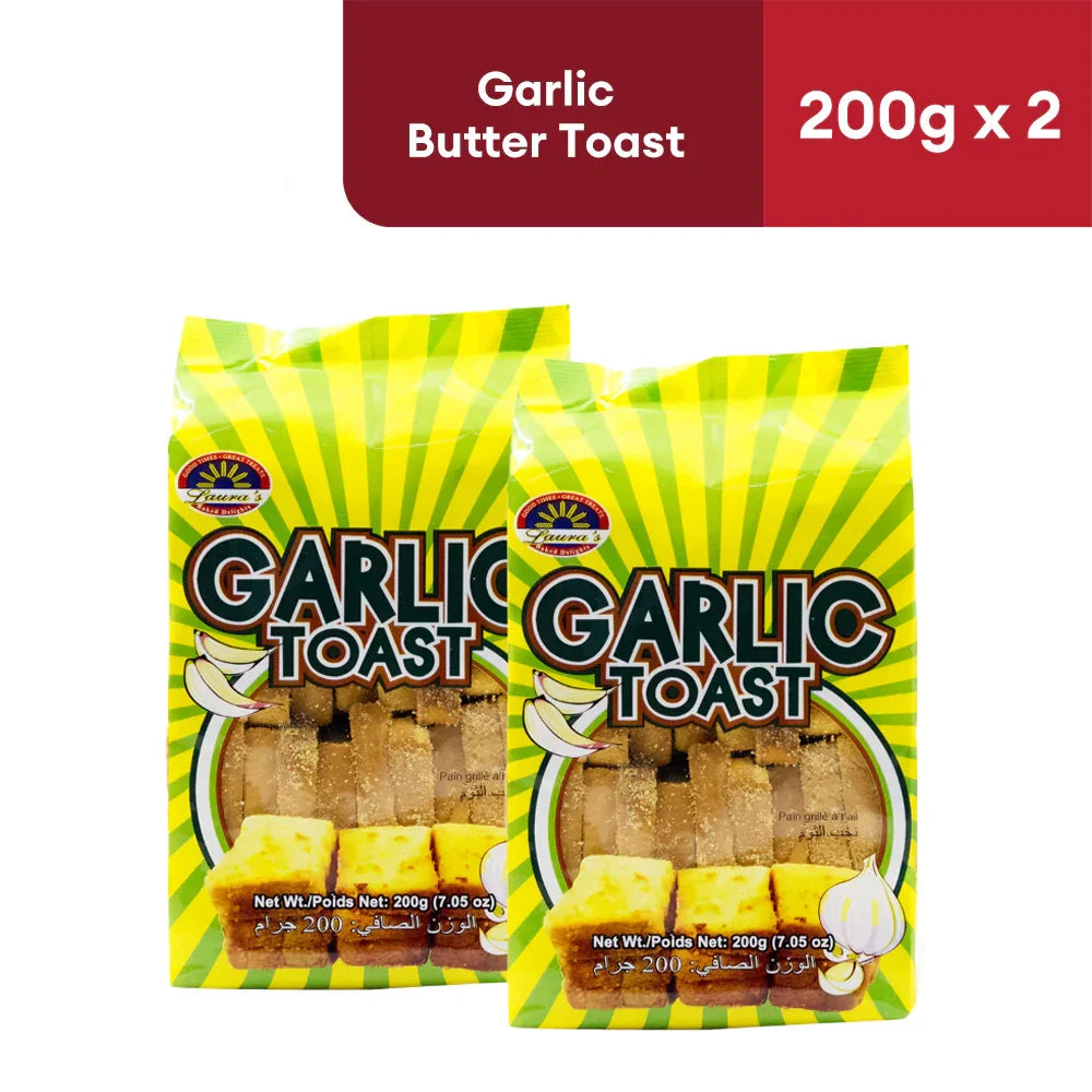 Lauras Garlic Toast - 200g × 2 Pcs (Offer)