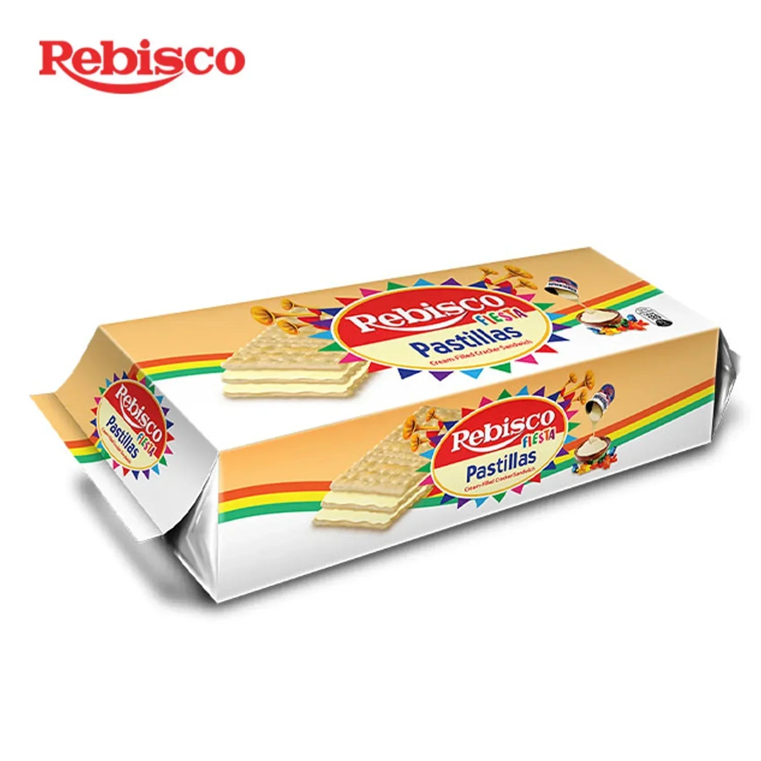 Rebisco Fiesta Pastillas Cream-Filled Cracker Sandwich - 320g