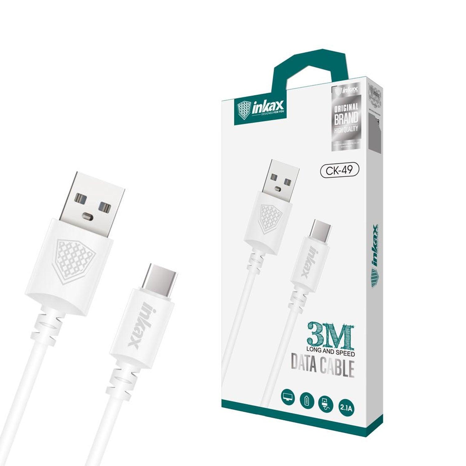 inkax 3M Long & Speed Type C Data Cable CK-49