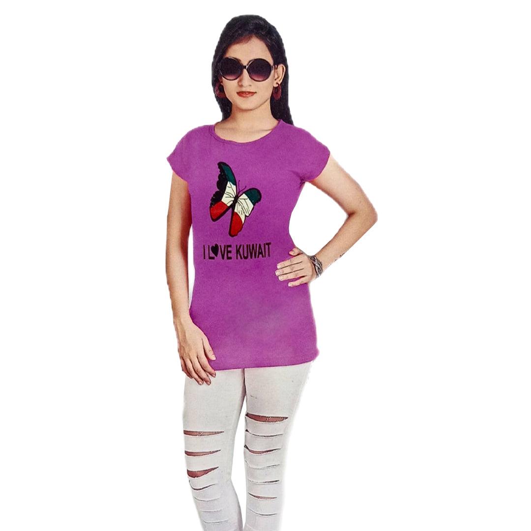 Miss World I Love Kuwait Women T-Shirt #1026