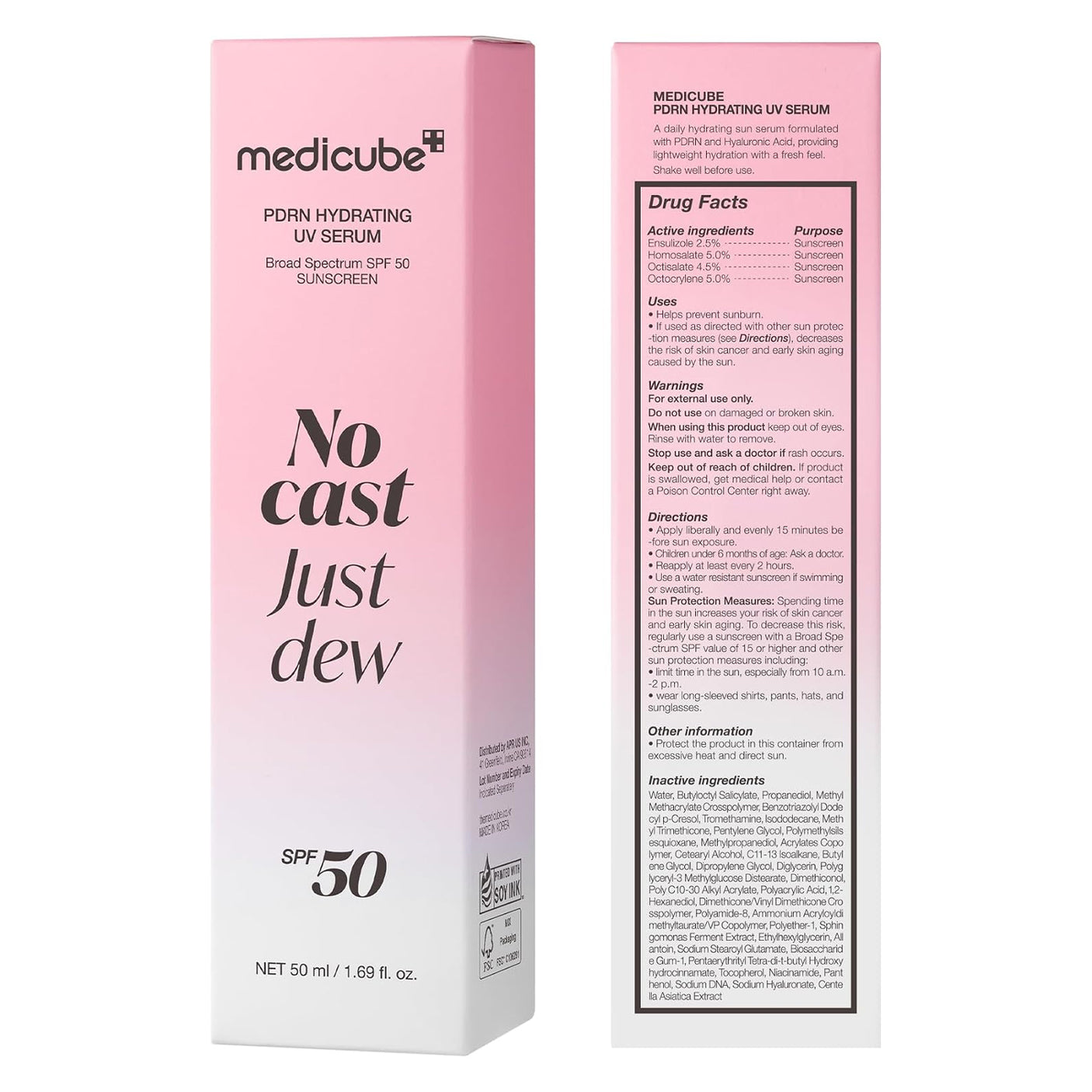 Medicube PDRN Hydrating UV Serum SPF 50+ - 50ml