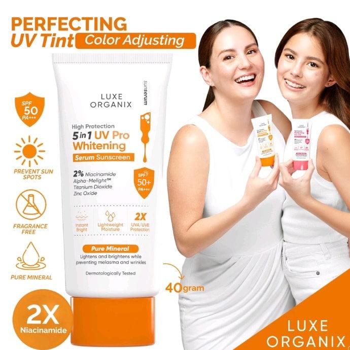 Luxe Organix 5in1 UV Pro Brightening Serum Sunscreen SPF 50+ PA+++ - 40g