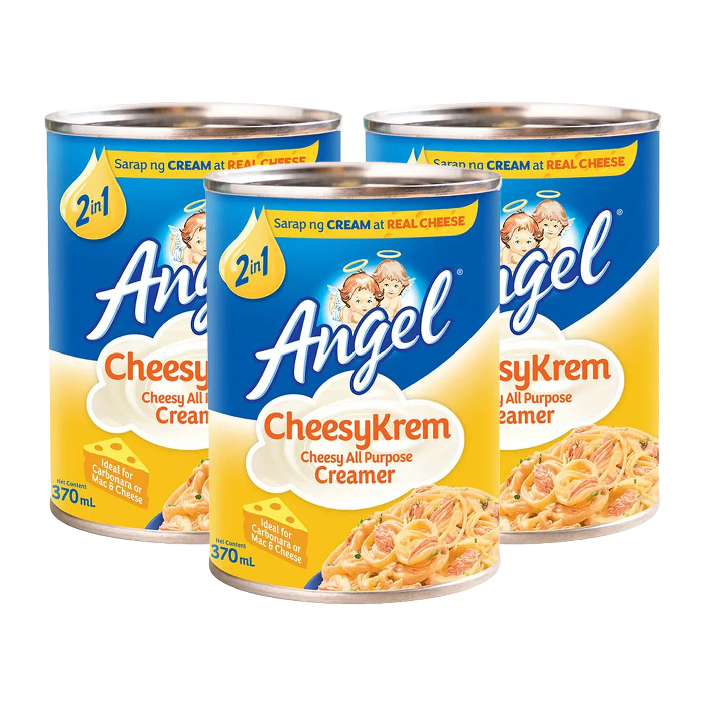 Angel CheesyKrem 2 in 1 Cheesy All Purpose Creamer - 370ml (2+1) Offer