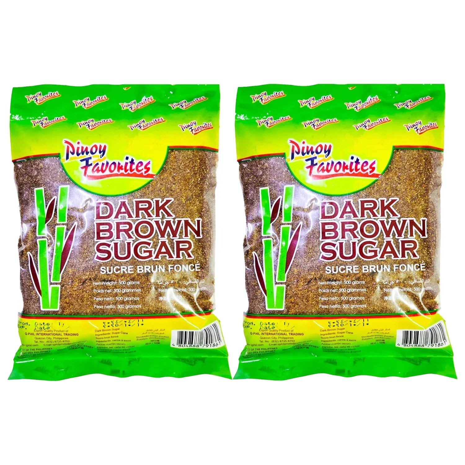 Pinoy Favorites Dark Brown Sugar - 500g × 2 Pcs (Offer)