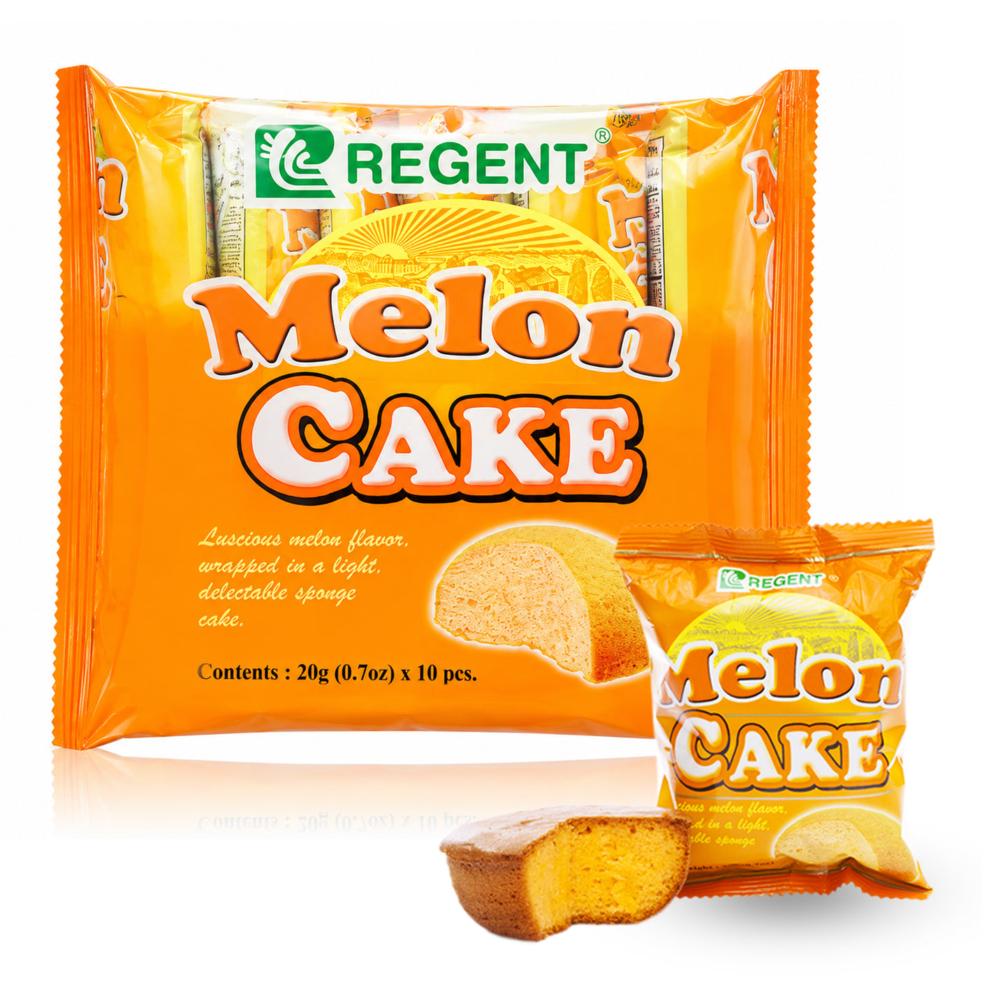 Regent Melon Cake - 20g x 10 Pcs