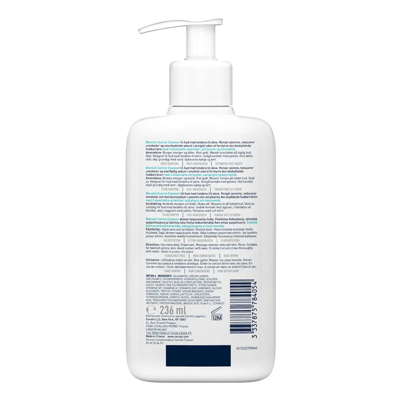 CeraVe Blemish Control Facial Cleanser - 236ml