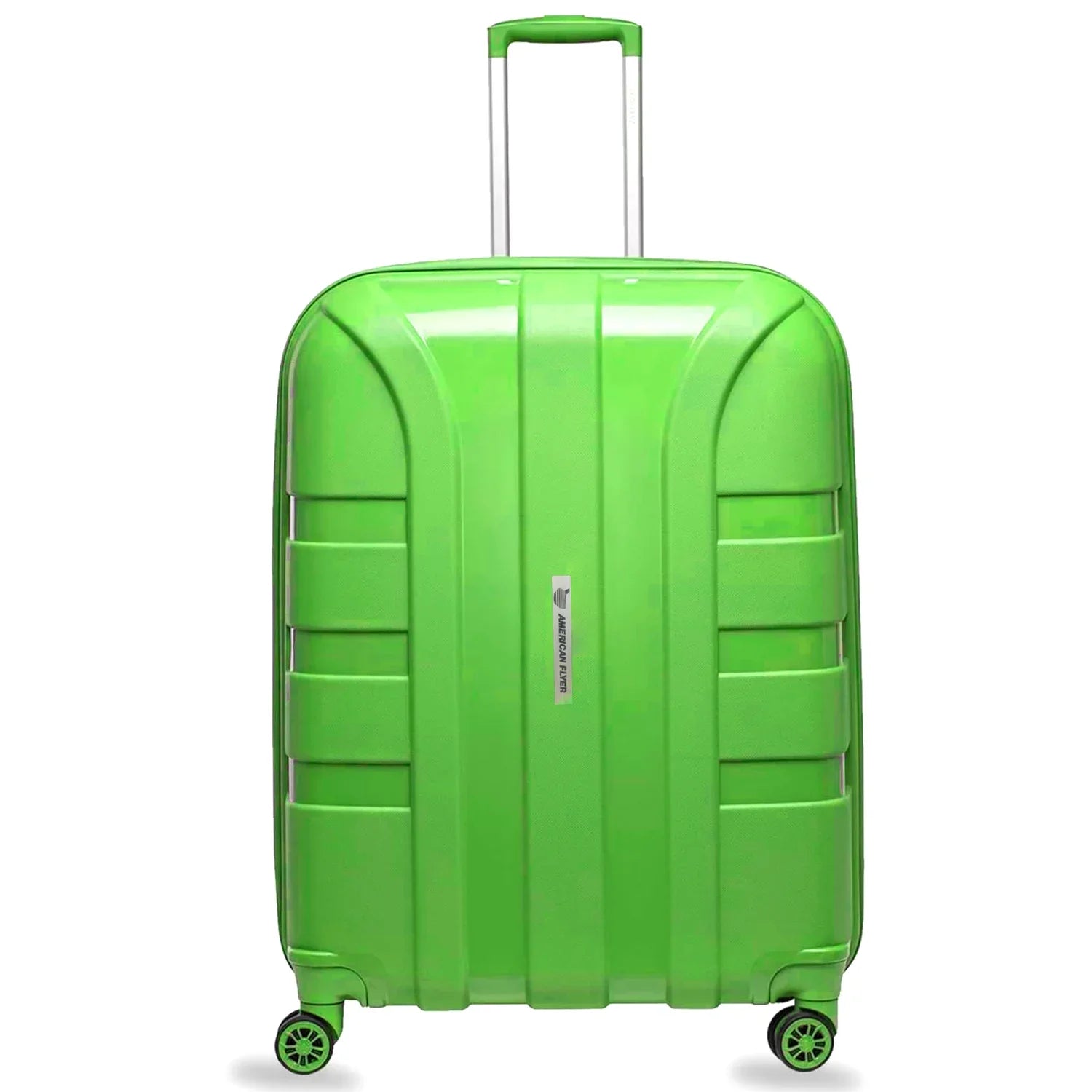 حقيبة أمتعة أميريكان فلاير، مقاس 28 بوصة، مزودة بعجلات تسجيل وصول - خضراء