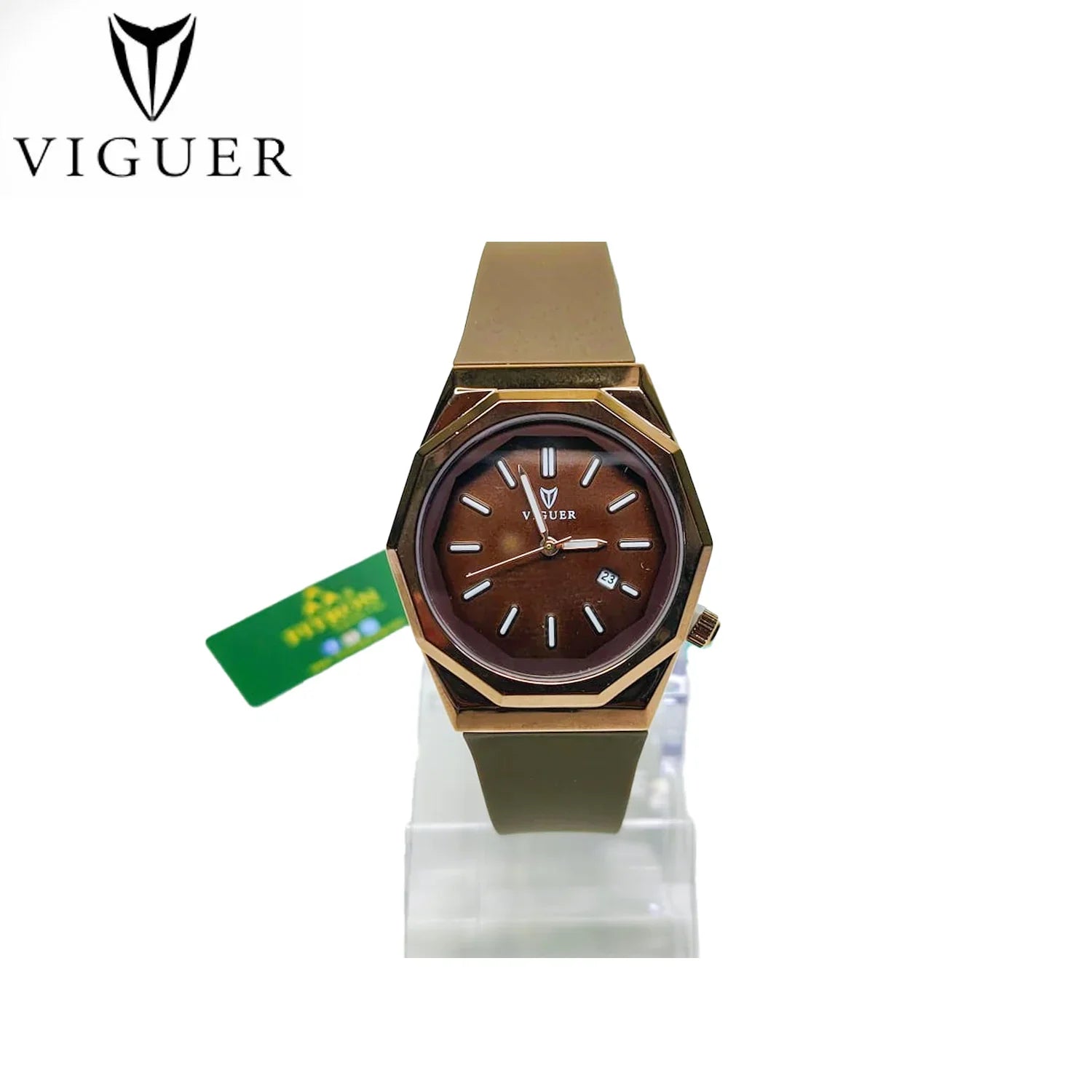 ساعة فيجور النسائية التناظرية المقاومة للماء - V9356M