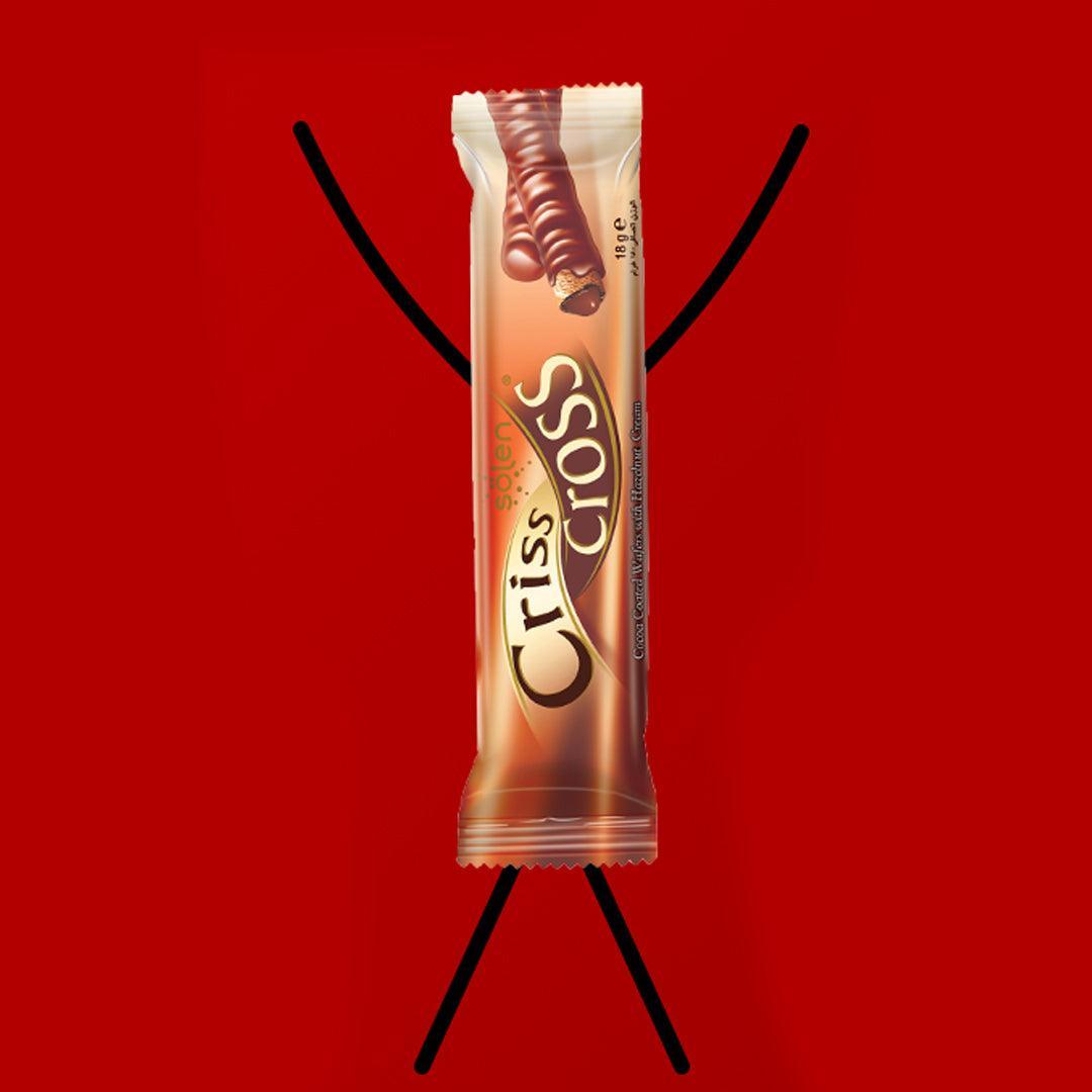 Solen Criss Cross Cocoa Coated Wafer With Hazelnut Cream - 15g