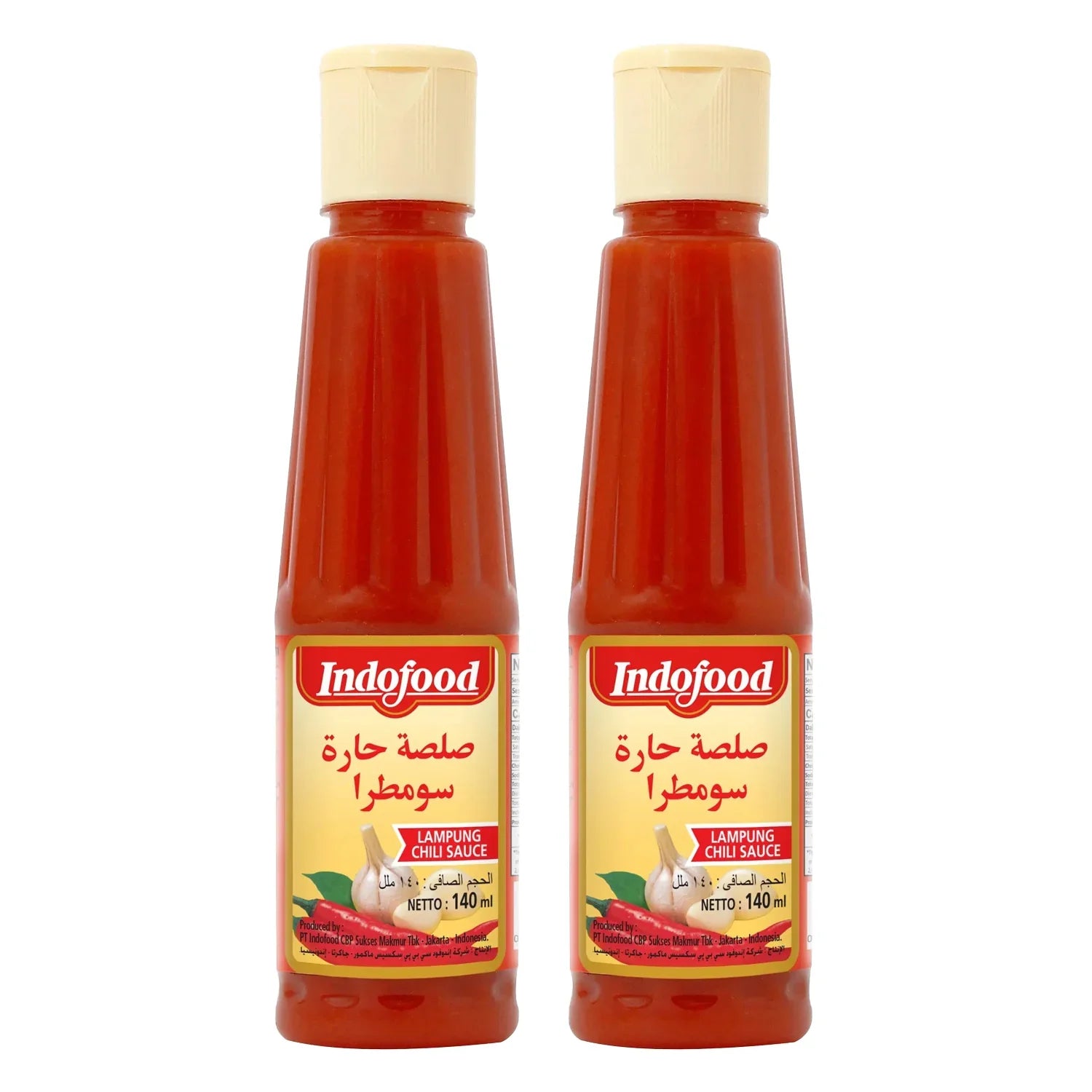 Indofood Lampung Chili Sauce - 140ml × 2 Pcs (Offer)