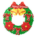 Merry Christmas Wreath Wall Hanging Decor Sticker - 4209B