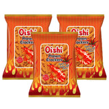 Oishi Prawn Crackers Sweet & Extra Hot Flavor - 90g (2+1) Offer