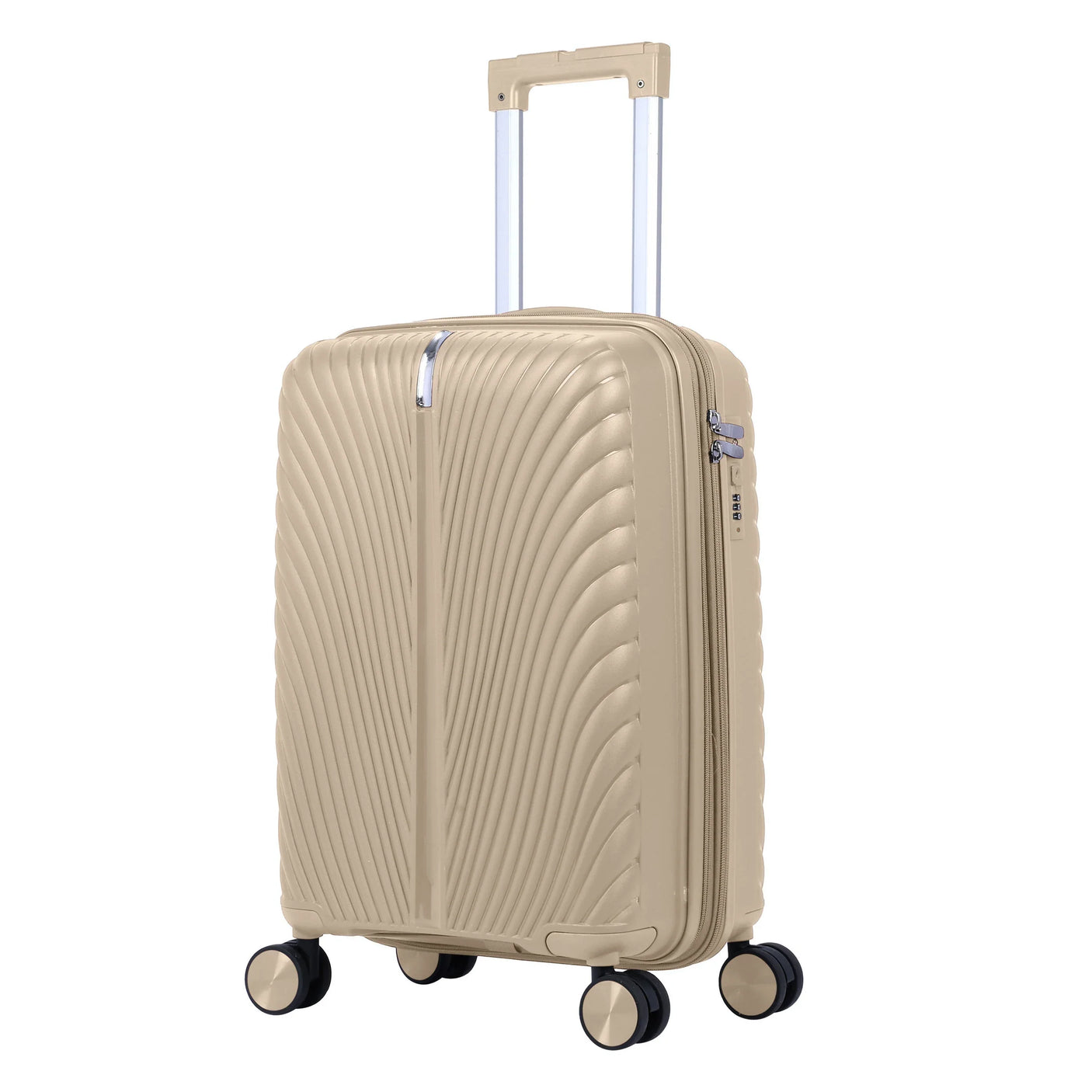 American Flyer Luggage Bag 20 Inch Cabin Size Luggage Trolly - Khaki