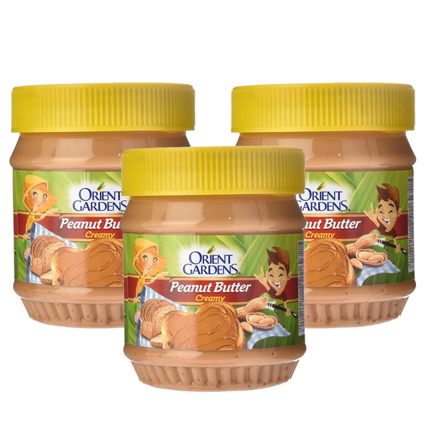 Orient Gardens Peanut Butter Creamy - 340g × 3 Pcs