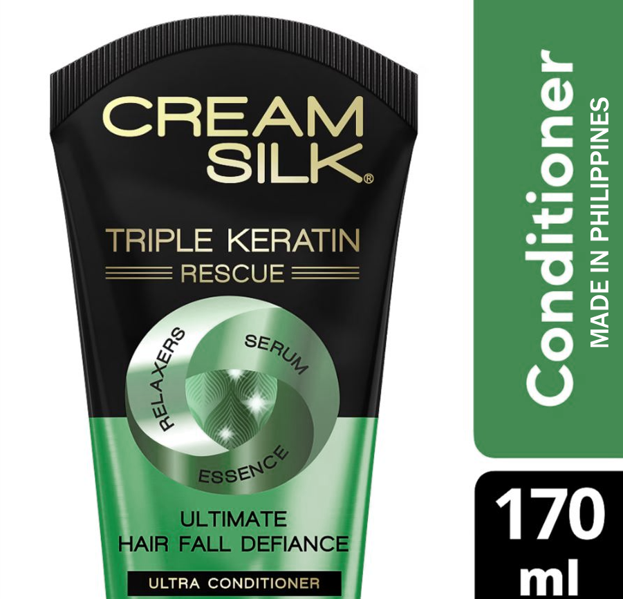 Cream Silk Triple Keratin Ultimate Hair Fall Defiance Conditioner 170ml (PHILIPPINES)