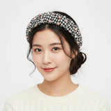 طوق رأس كوري بتصميم لؤلؤي كوري للجمال JB-2684