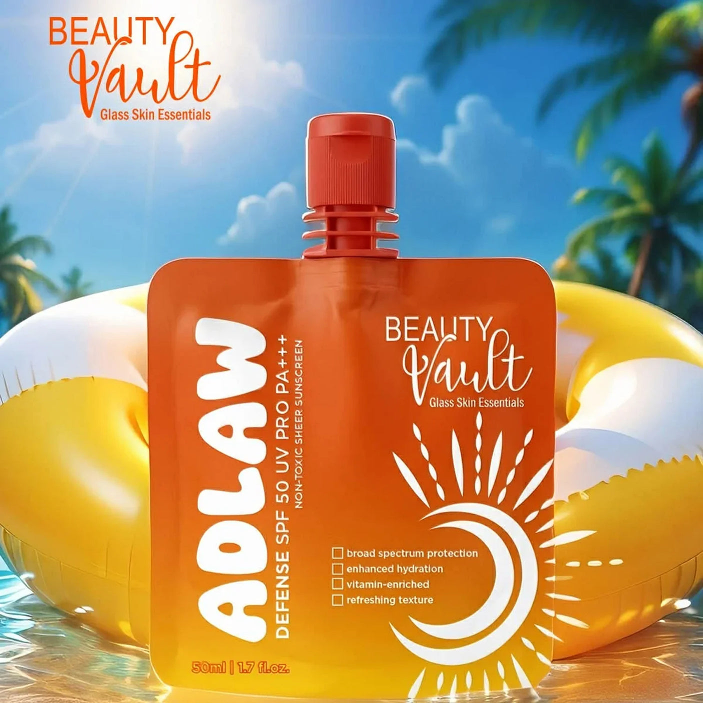 Beauty Vault Adlaw Defense SPF 50 UV Pro PA+++ - 50ml